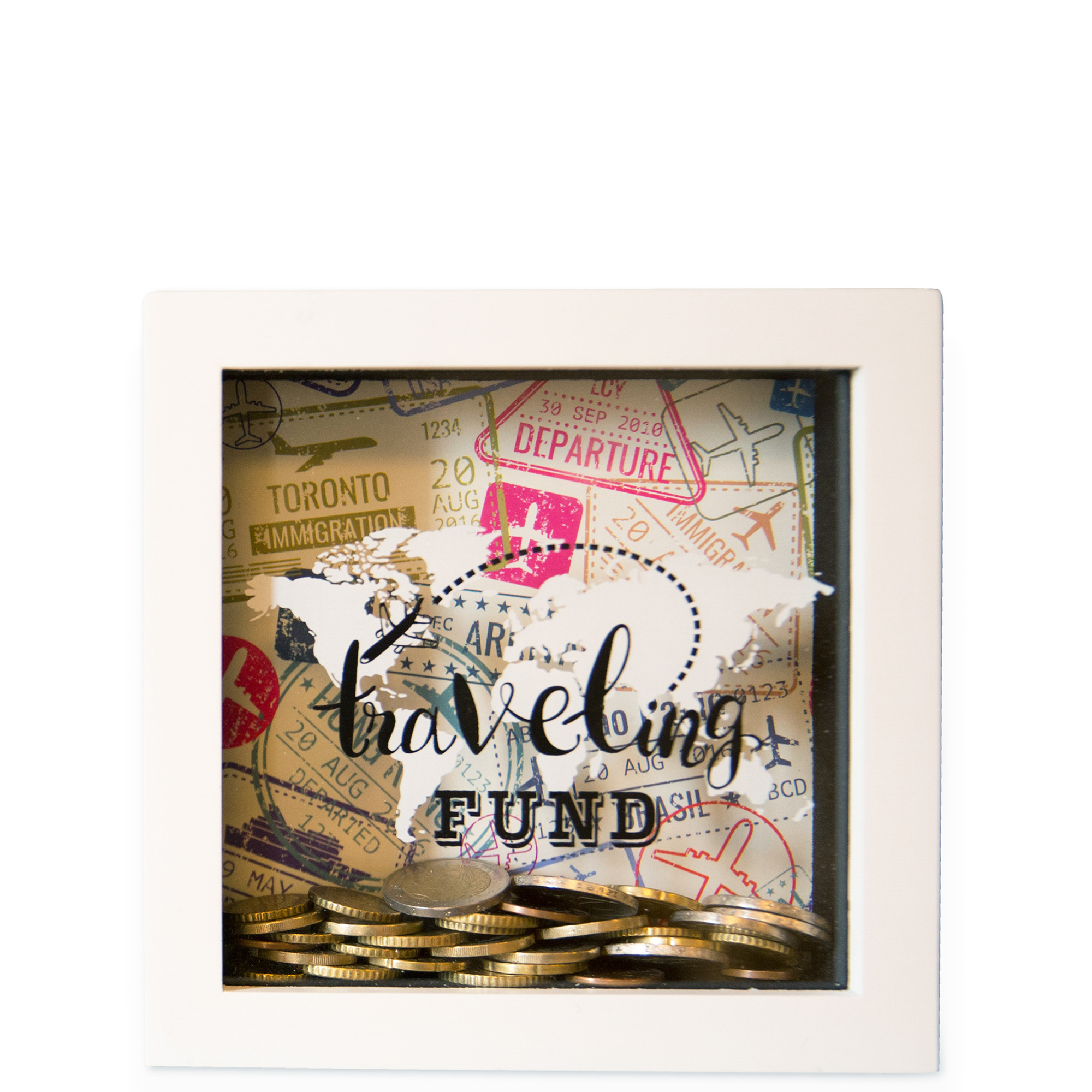 Salvadanaio cornice Traveling Funf, , large
