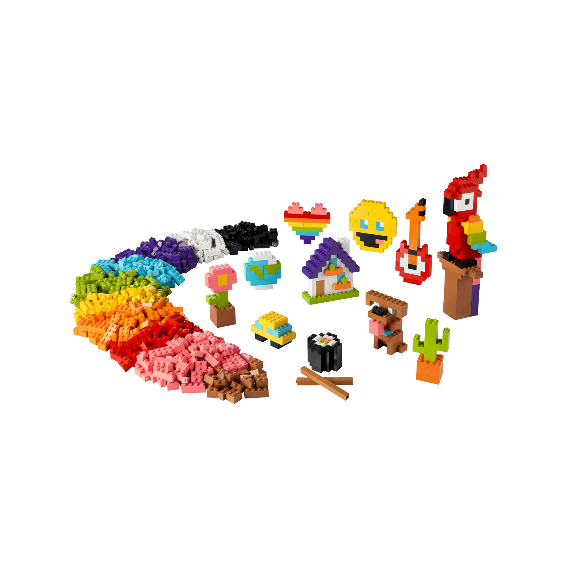 LEGO 11030 Classic Tanti Tanti Mattoncini, Set di Costruzioni con Emoji Sorriden 11030, , large