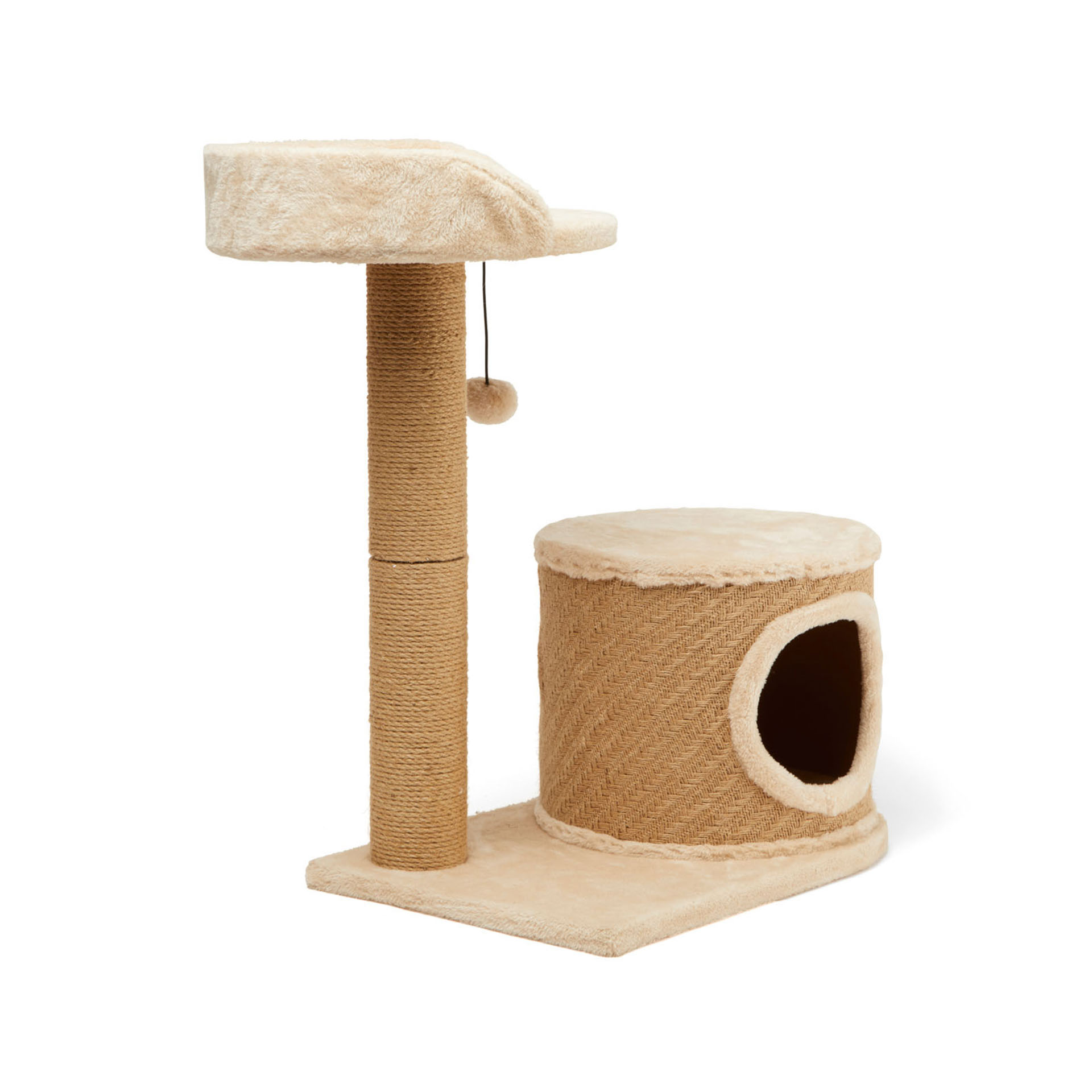 Tiragraffi per gatti con cuccia, , large