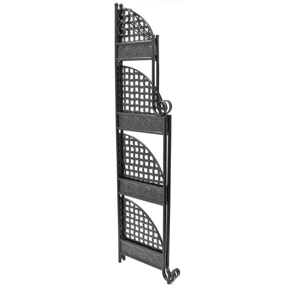 SCAFFALE ANGOLARE A 4 RIPIANI PIEGHEVOLE, , large