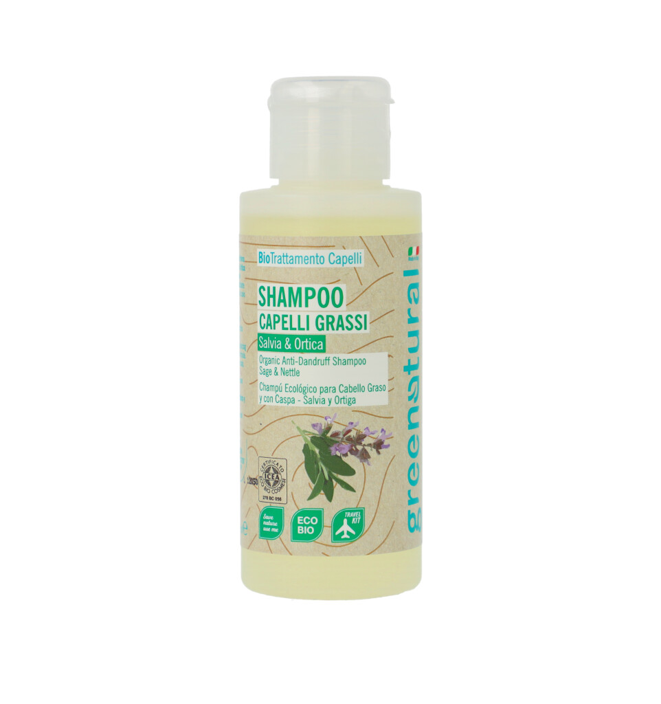 Shampoo Capelli Grassi e con Forfora Salvia&Ortica  - 100ml, , large