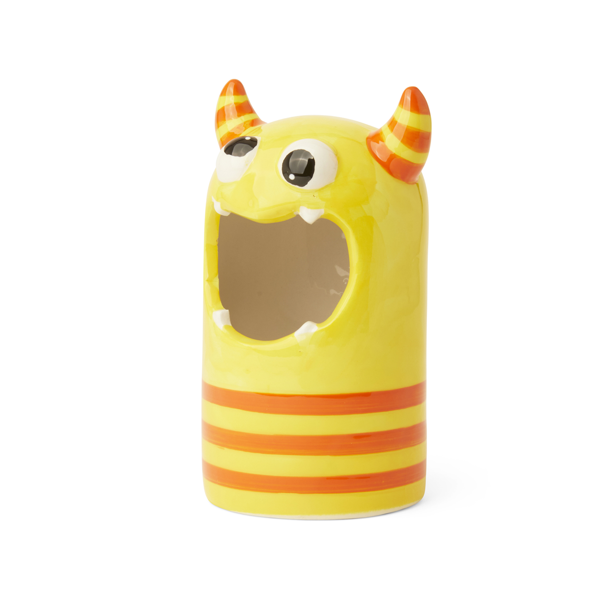 Porta Penne In Ceramica - Monster Giallo, , large