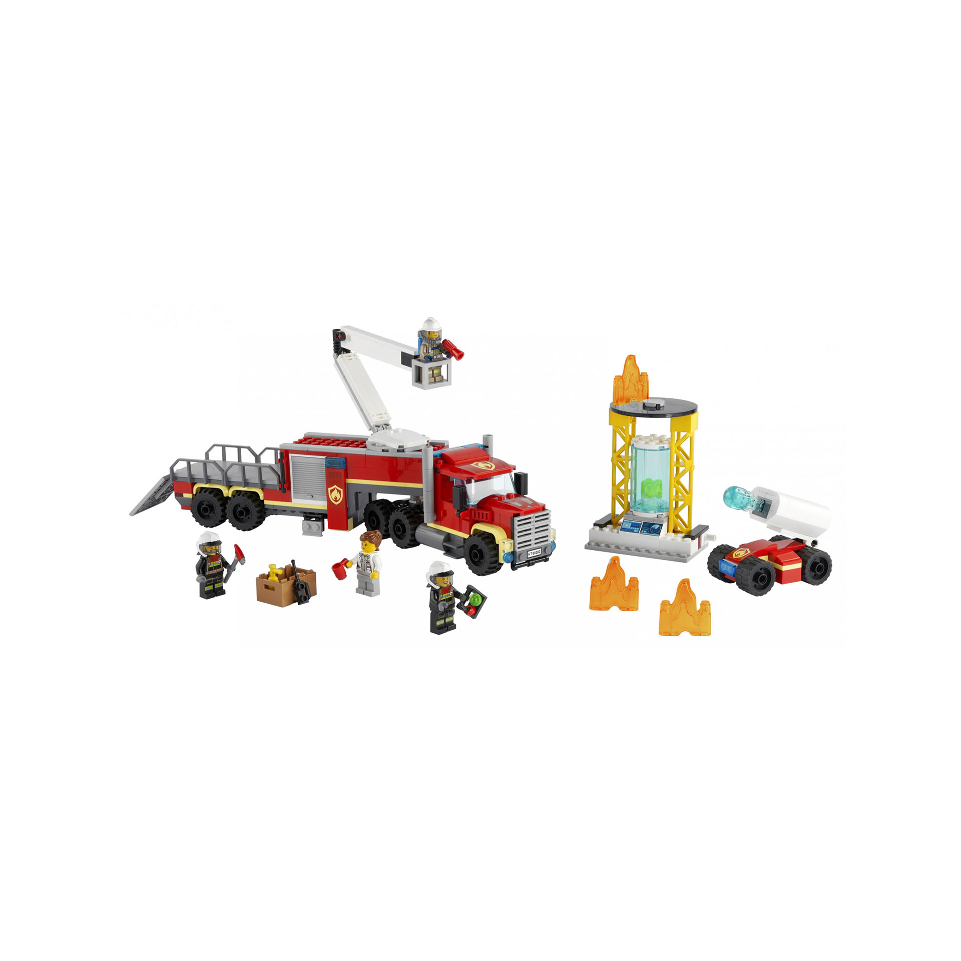 LEGO City Unità di Comando Antincendio, Giocattoli per Bambini di 6 Anni, Idea R 60282, , large