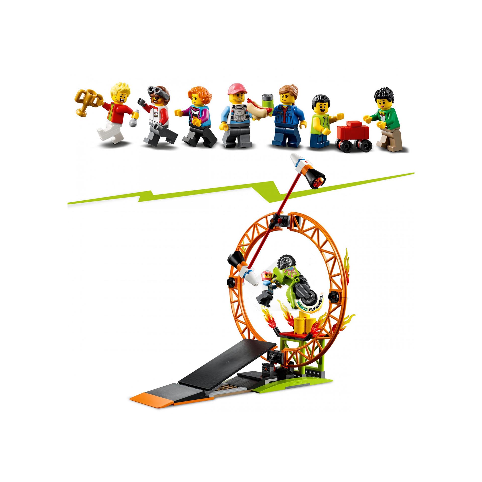 LEGO City Stuntz Arena dello Stunt Show, Set con 2 Monster Truck Giocattolo, 2 A 60295, , large
