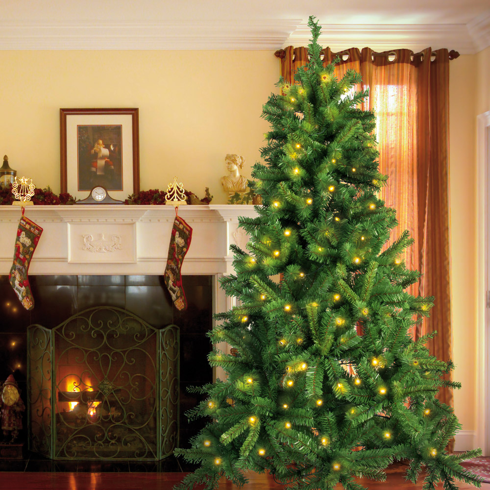 Albero di Natale con 190 luci incorporate, , large