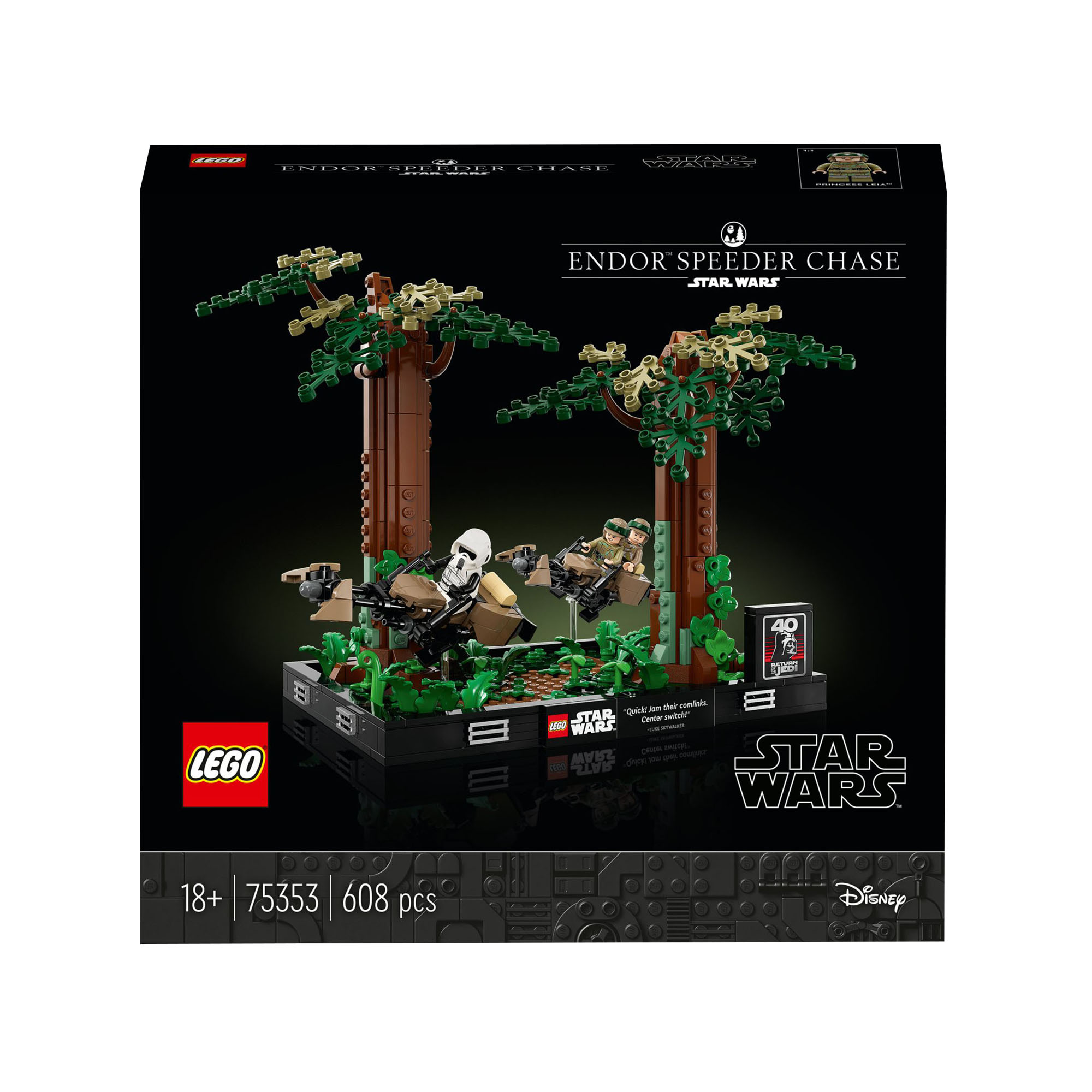 Star Wars Diorama Inseguimento con lo speeder su Endor 75353 75353