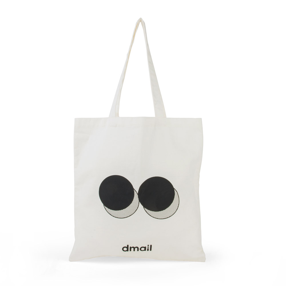 Borsa shopper in canvas dmail, , large