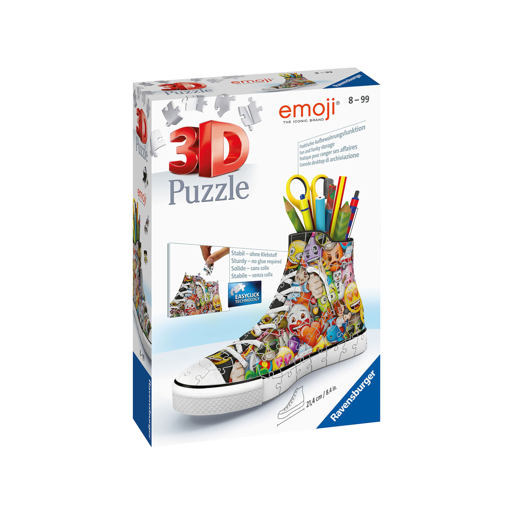 Ravensburger Puzzle 3D Portapenne 11218 - Sneaker Emoji, , large