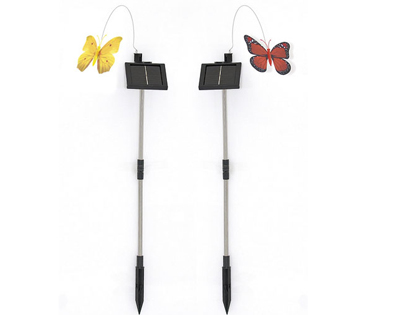 Set  2 Farfalle volanti solari, , large