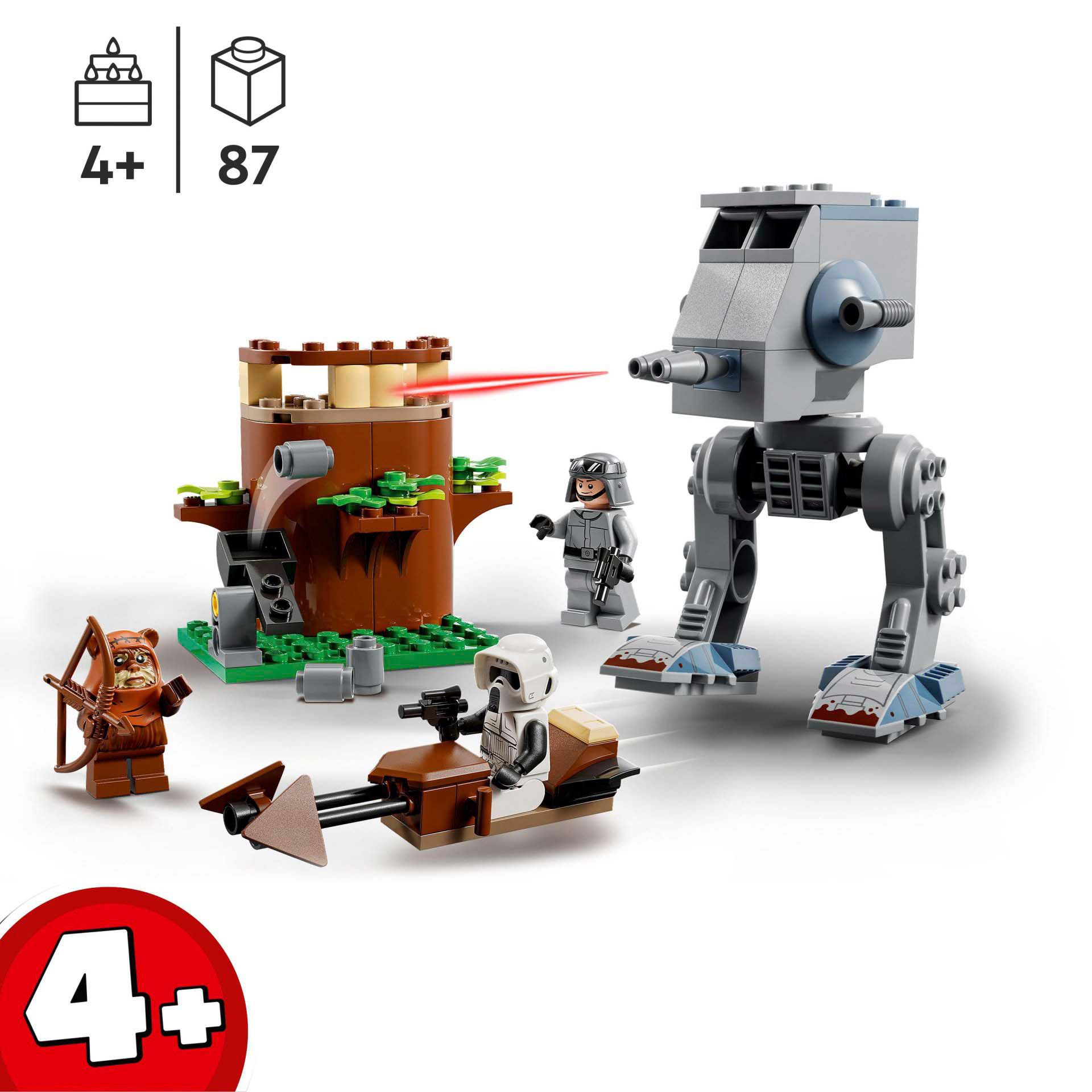 LEGO 75332 Star Wars AT-ST, Modellino da Costruire per Bambini in Età Prescolare 75332, , large