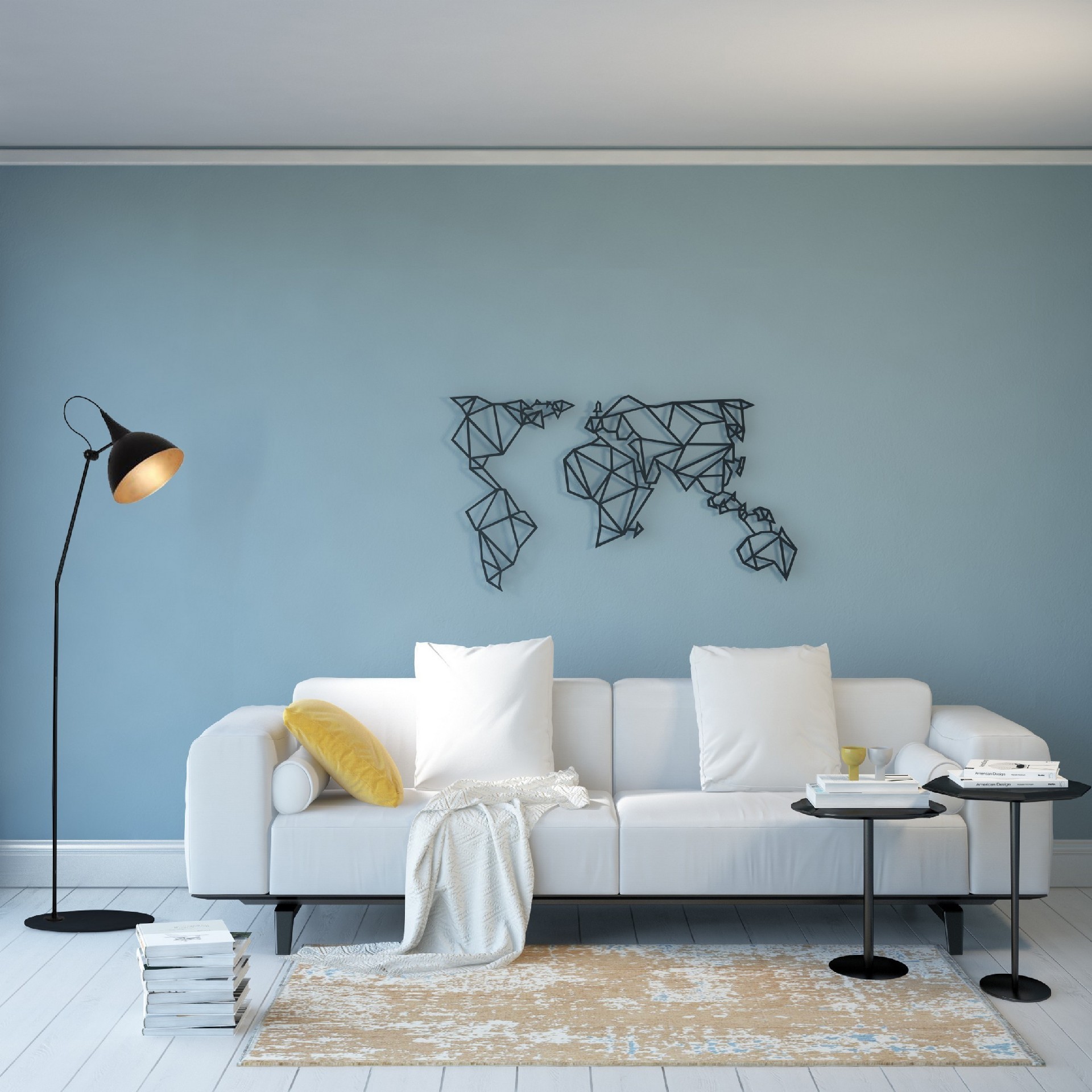 HOMEMANIA Decorazione da Parete Mondo, , large
