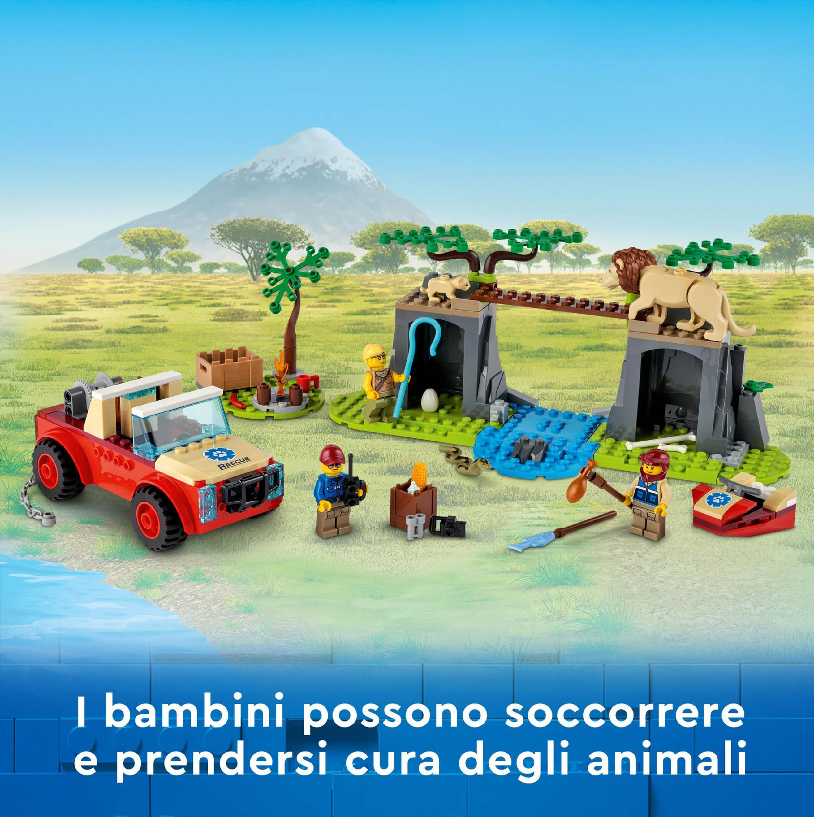 LEGO City Wildlife Fuoristrada di Soccorso Animale, Set per Bambini di 4 anni co 60301, , large