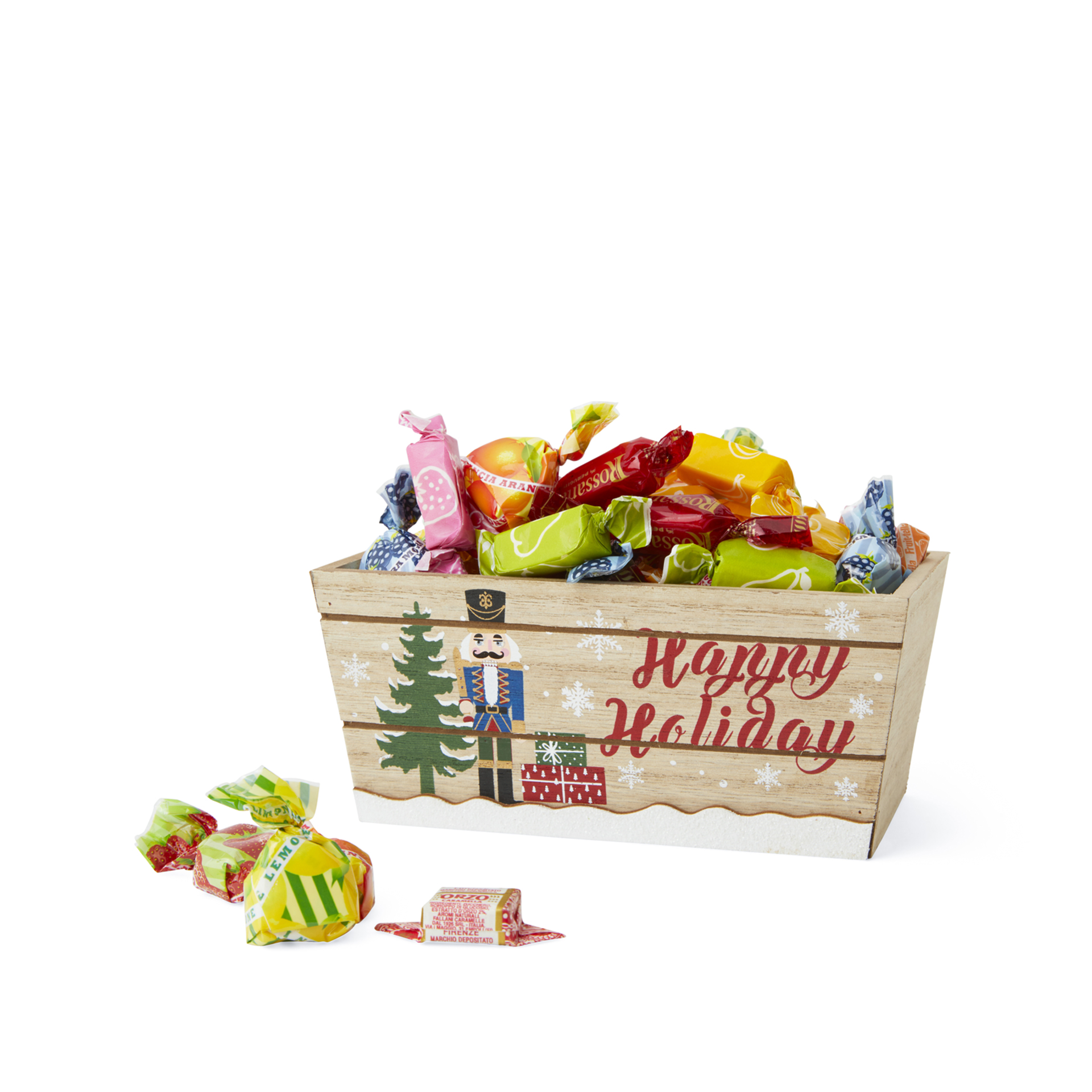 Scatola Natalizia In Legno "happy Holiday" – 17 X 8 Cm, , large