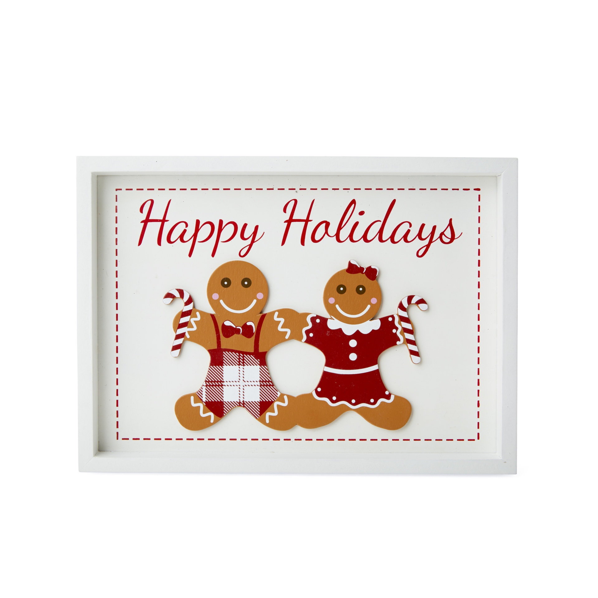 Cartello Natalizio – “happy Holidays” Pan Di Zenzero, , large