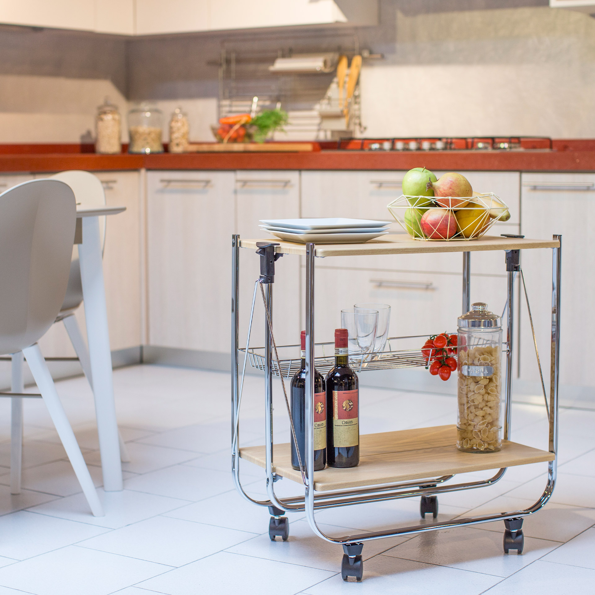 Carrello da cucina pieghevole, , large