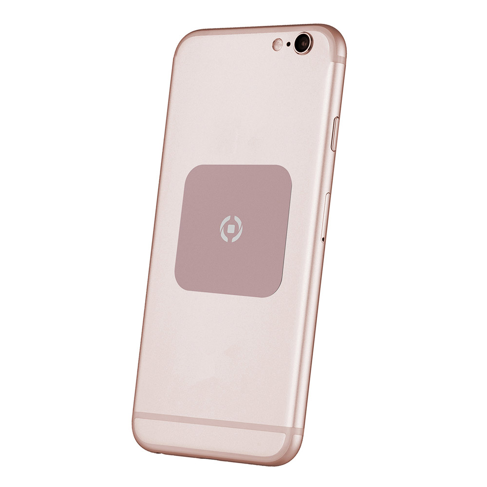 Set 2 placchette metalliche adesive Celly, , large