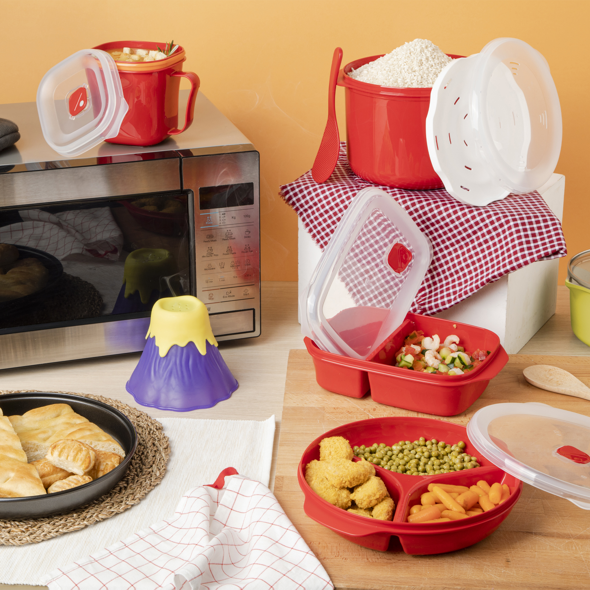 Pulitore Per Forno A Microonde - Vulcano, , large