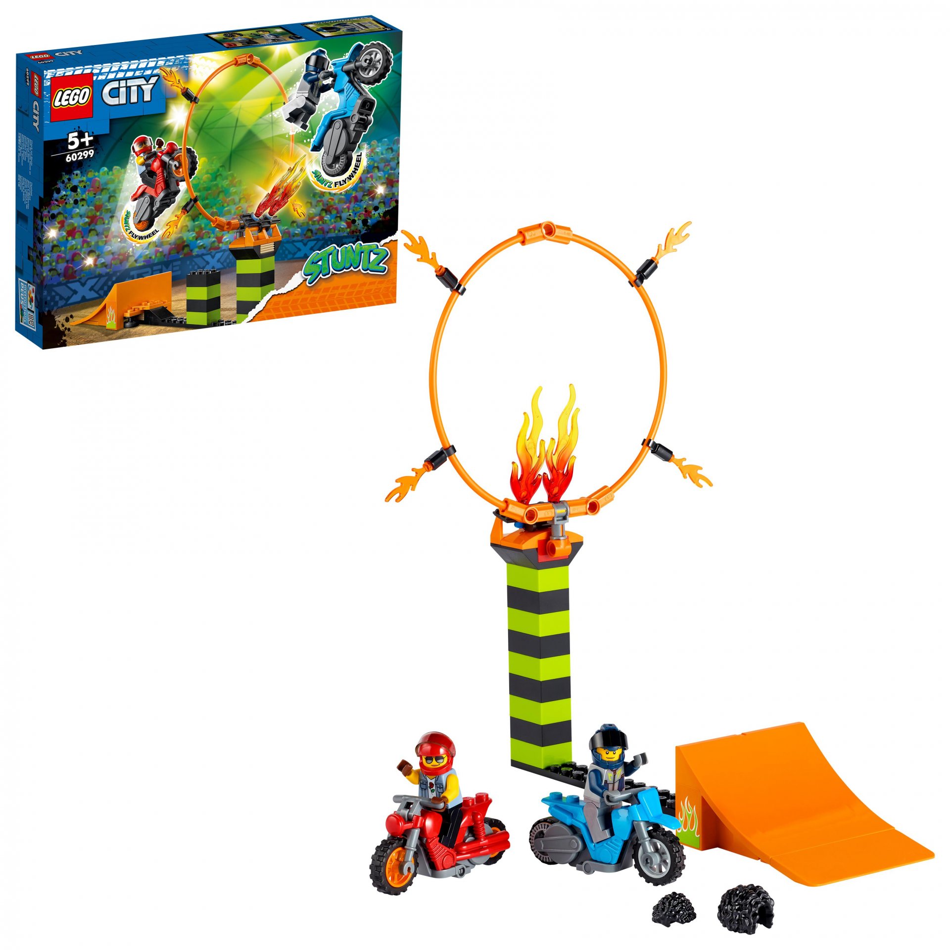 LEGO City Stuntz Competizione Acrobatica, Set con 2 Moto Giocattolo con Meccanis 60299, , large