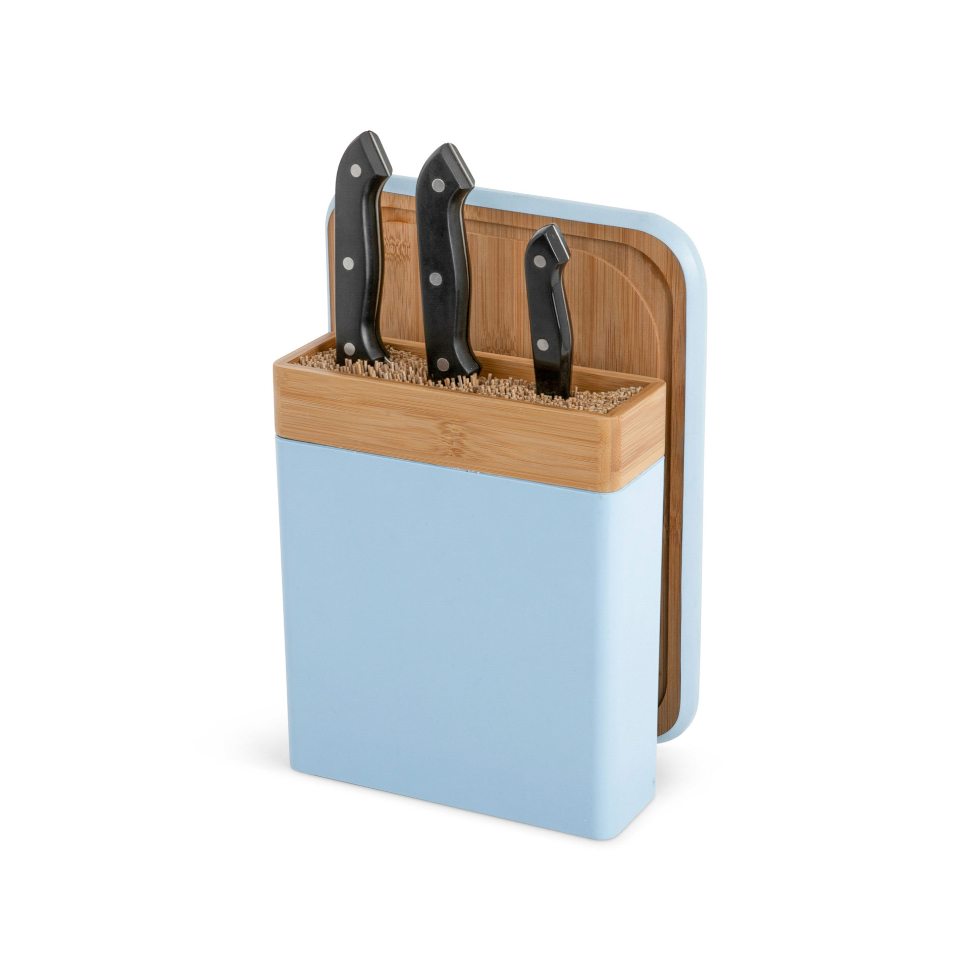 Ceppo portacoltelli con tagliere, , large