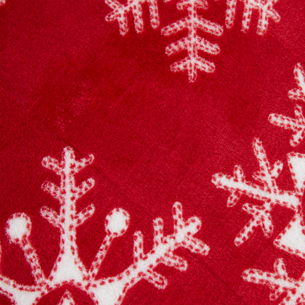 Coperta natalizia fiocchi di neve, , large