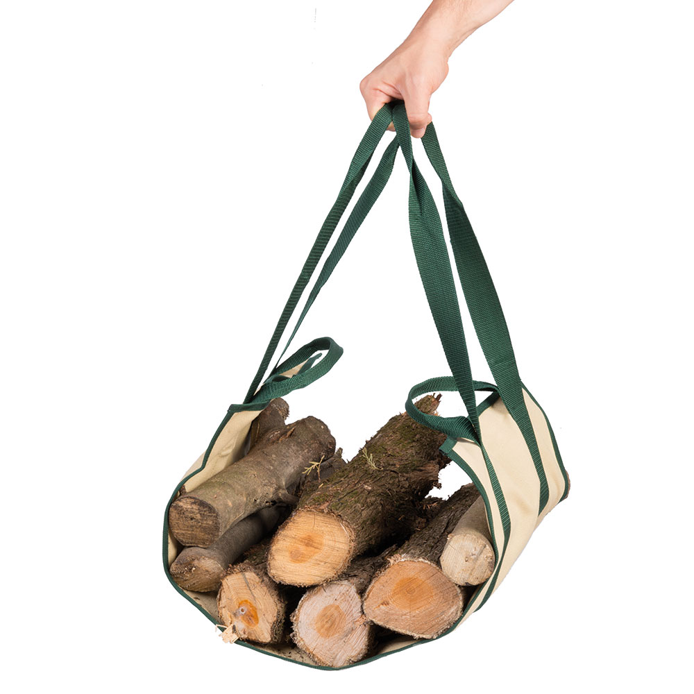 Supporto con borsa portalegna, , large