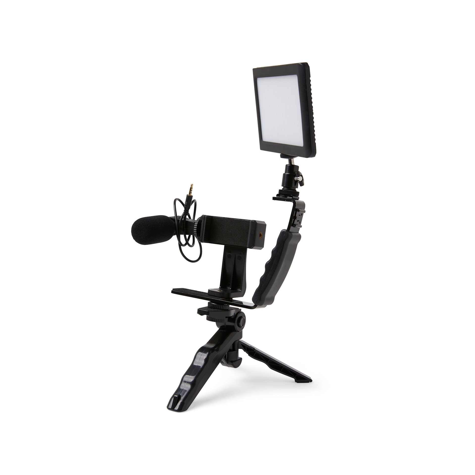 Kit luce per selfie con microfono, , large