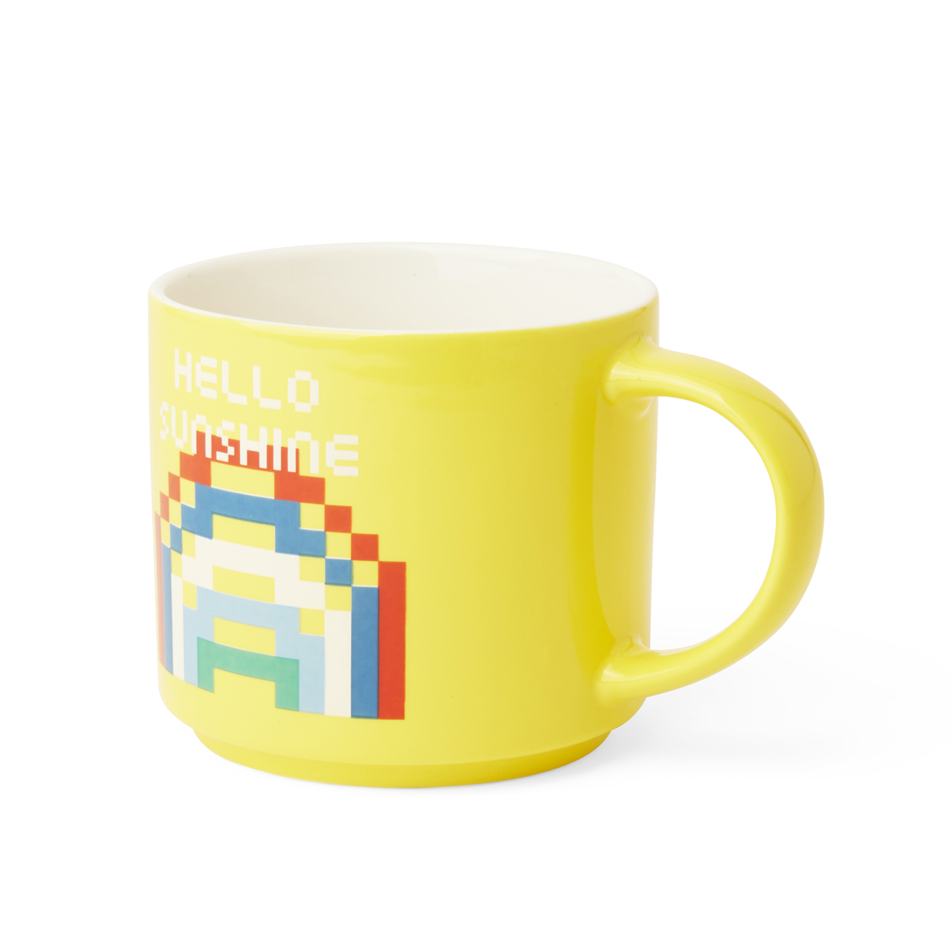 Tazza In Ceramica Gialla – “hello Sunshine”, , large