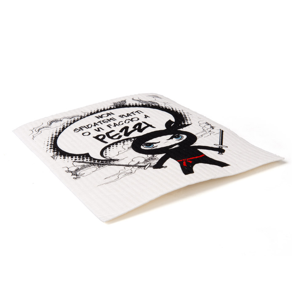 Spugna per piatti con fumetto ninja, , large