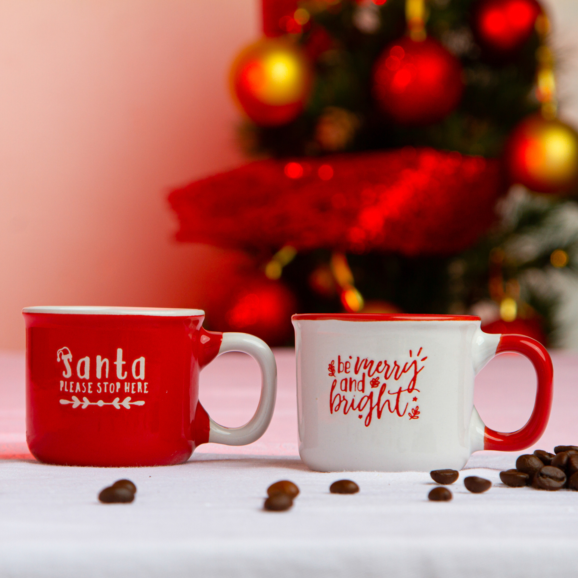 Set 2 Tazzine Da Caff&egrave; Natalizie, , large