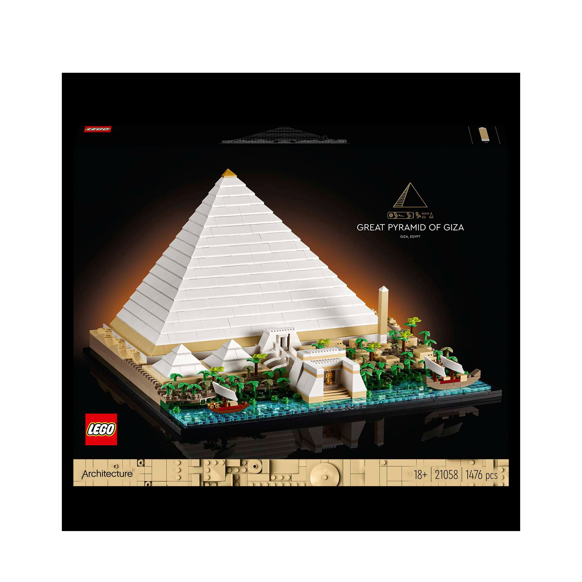 LEGO Architecture La Grande Piramide di Giza, Set da Collezione per Adulti, Hobb 21058, , large