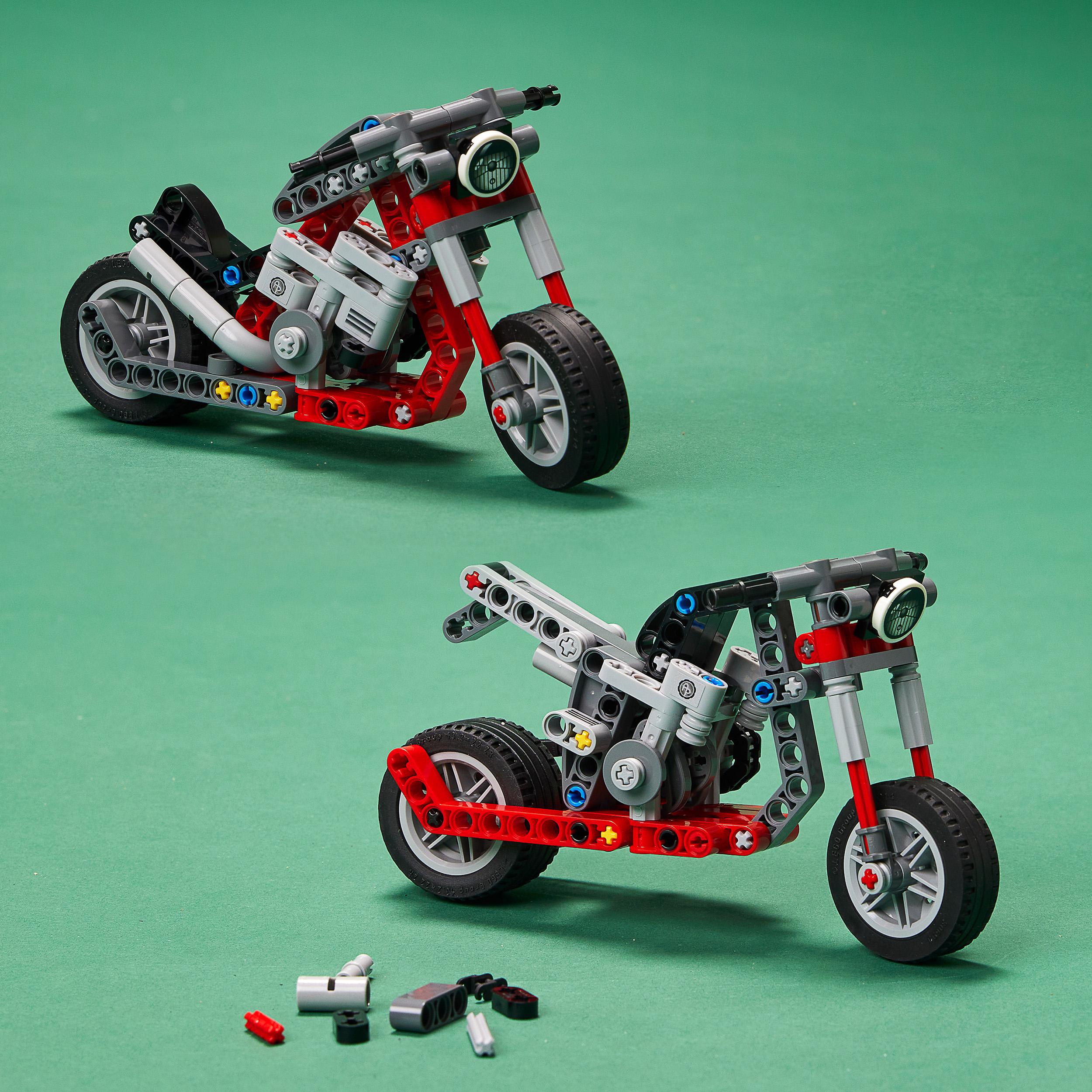 LEGO Technic Motocicletta 2 in 1, Modellino da Costruire, Moto Giocattolo, Idea 42132, , large