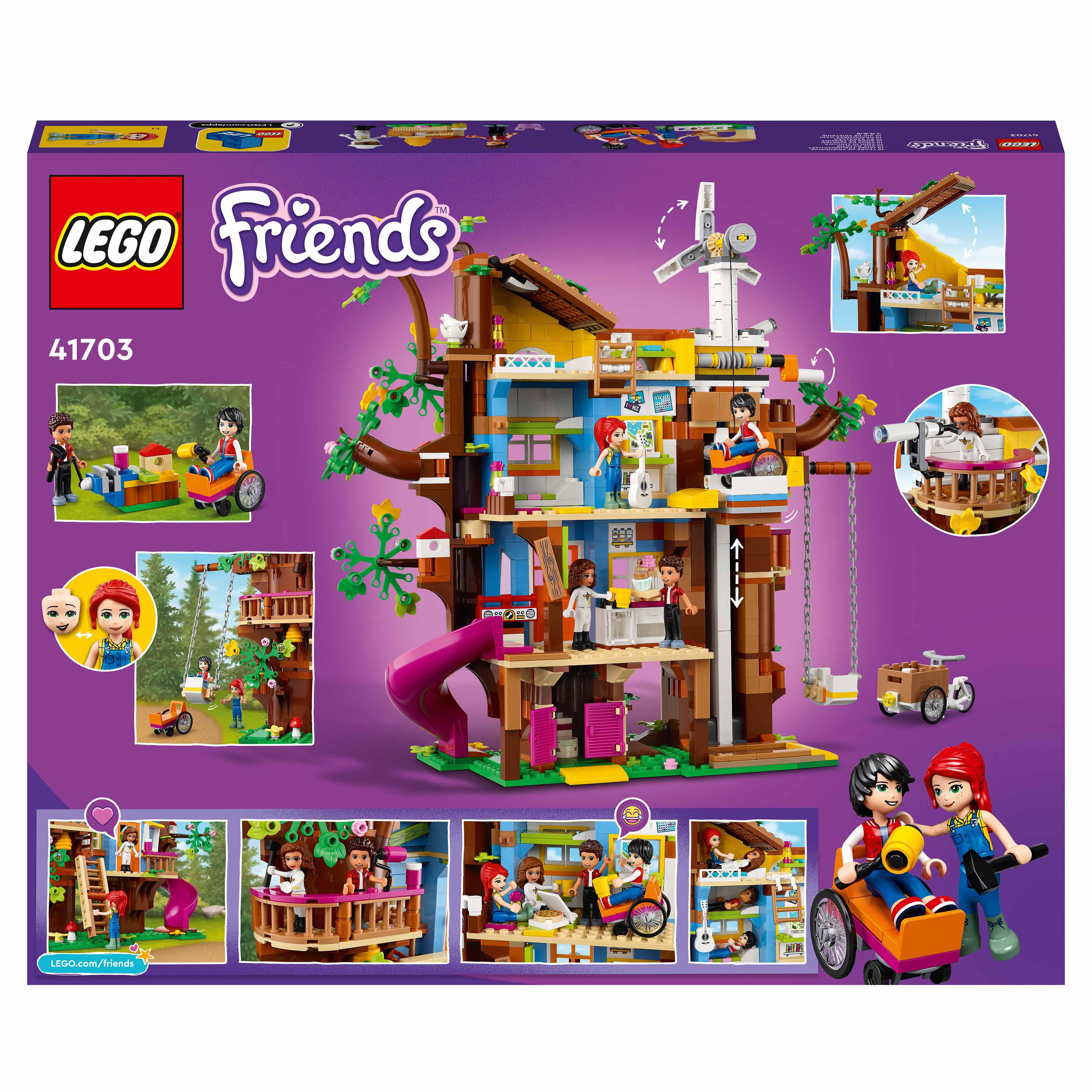 LEGO Friends Casa sull'Albero dell'Amicizia con Mini Bamboline di Mia e River, 41703, , large