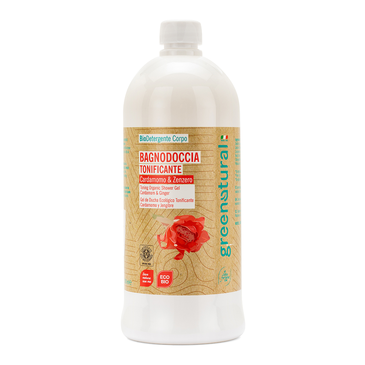 Bagnodoccia Tonificante Cardamomo&zenzero - 1l, , large