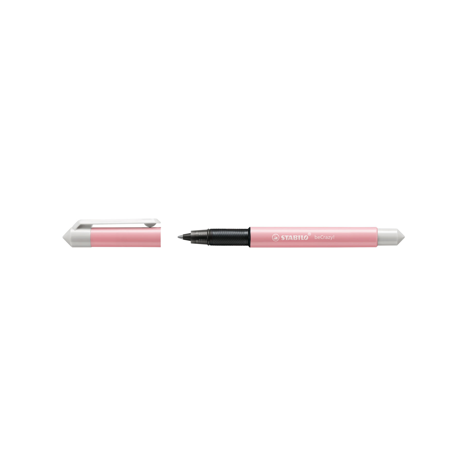 Penna Roller - STABILO beCrazy! Pastel in Rosa - 3 Cartucce Blu incluse, , large