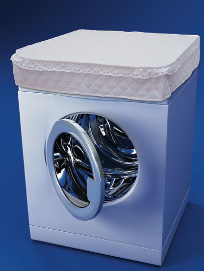 Copri lavatrice in cotone, , large