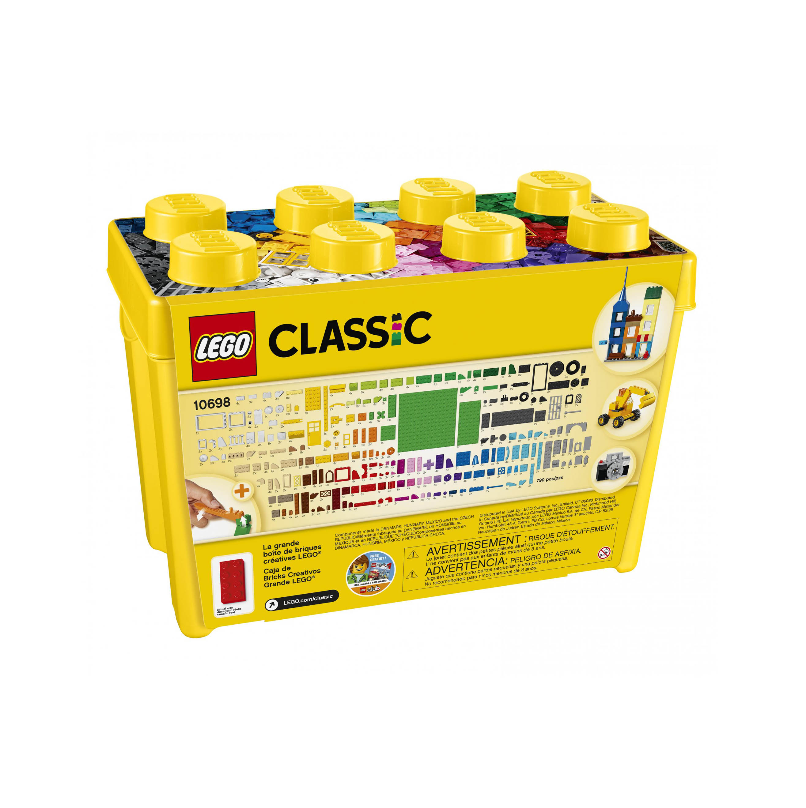 LEGO Classic Scatola Mattoncini Creativi Grande, Set di Costruzioni Divertenti,  10698, , large
