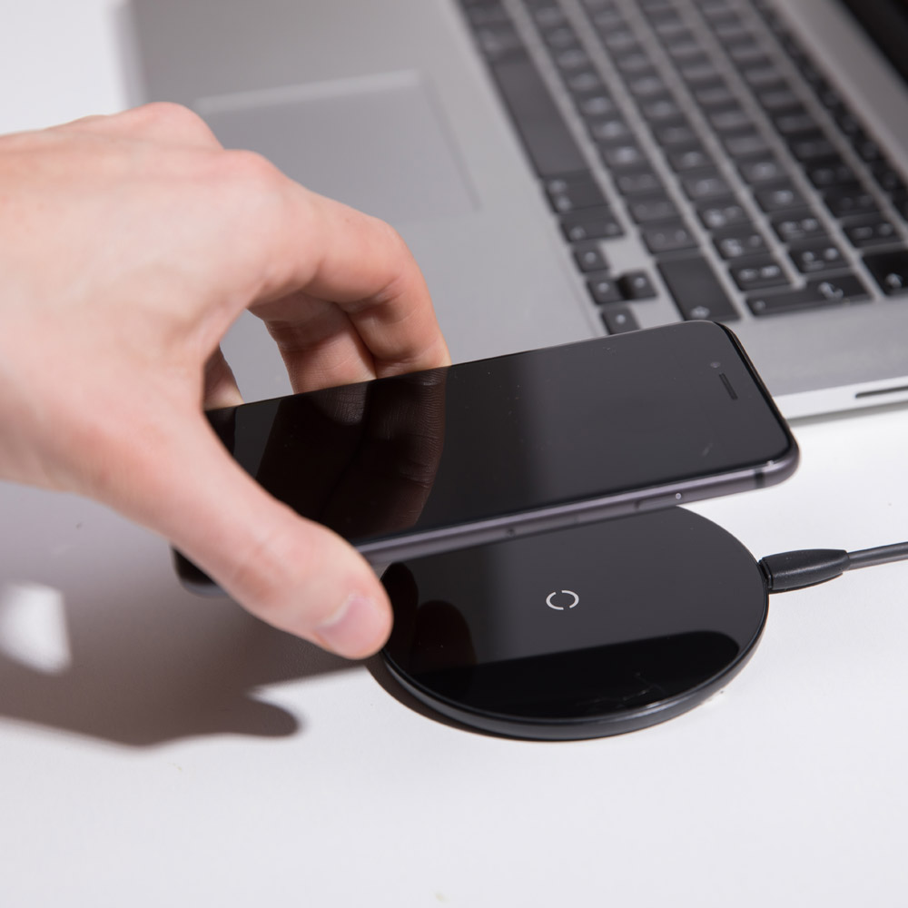 Caricabatterie wireless ultra sottile per smartphone, , large