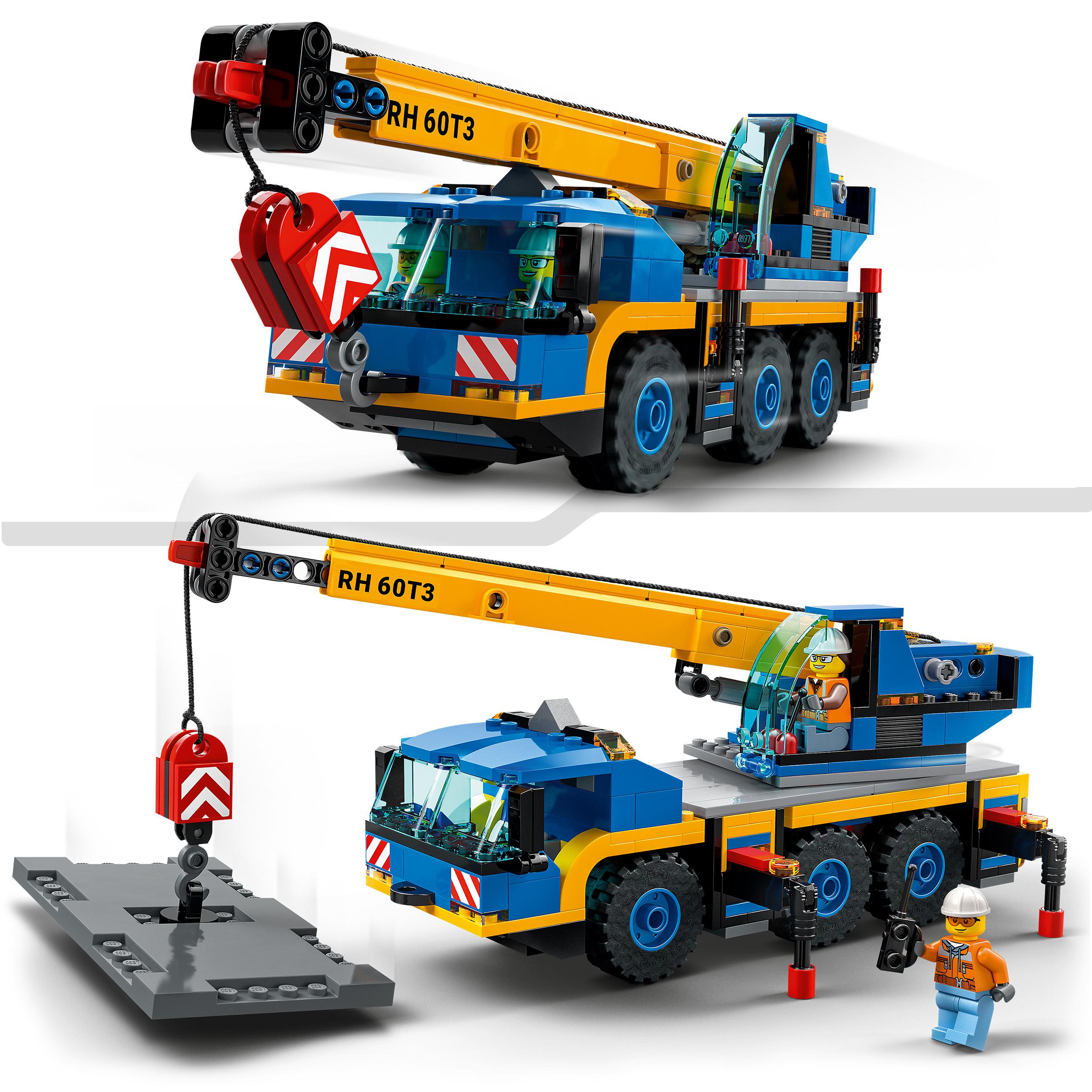 LEGO City Great Vehicles Gru Mobile, Veicoli da Cantiere, Camion Giocattolo, Gio 60324, , large