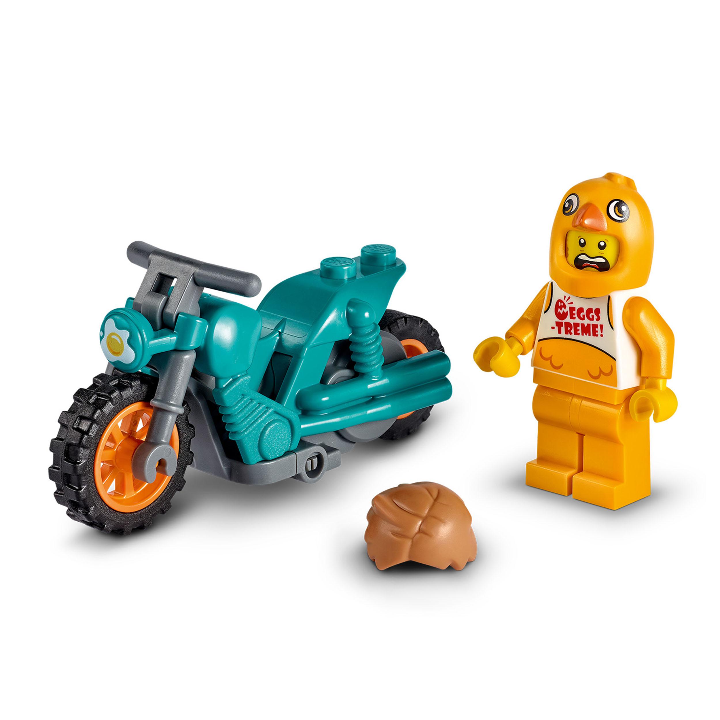 LEGO City Stuntz Stunt Bike della Gallina, Moto Giocattolo con Funzione 60310, , large
