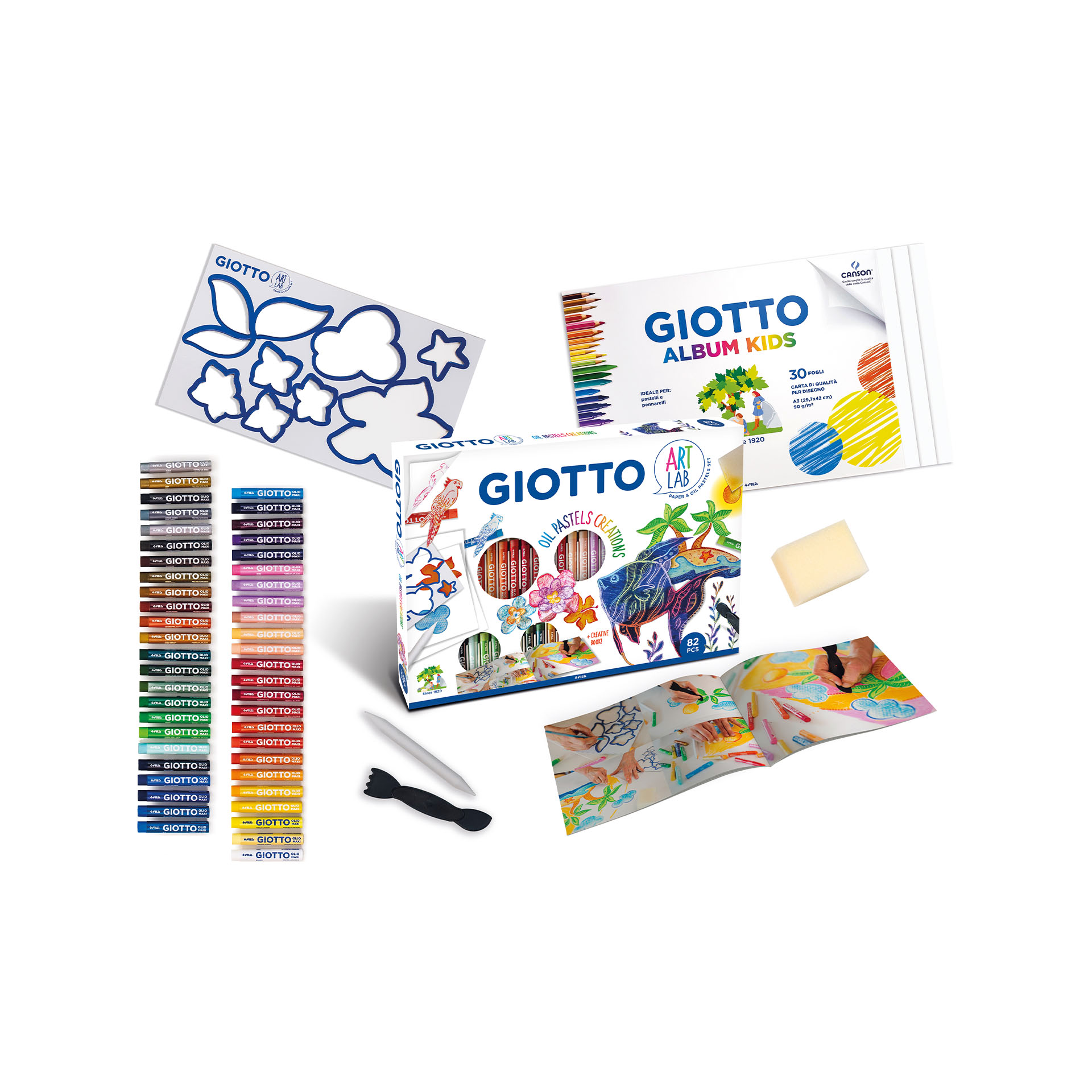 Giotto Art Lab Oil Pastels, , large