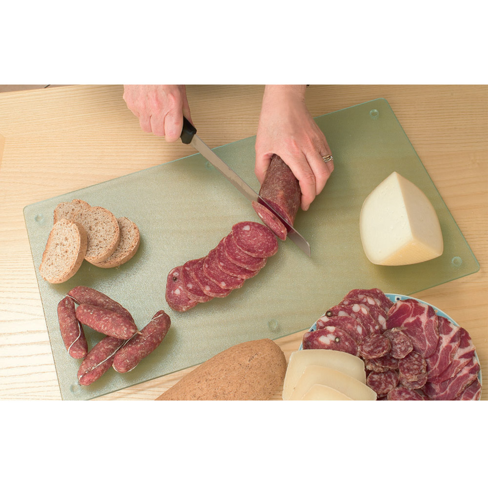 Doppio tagliere in vetro temperato, , large