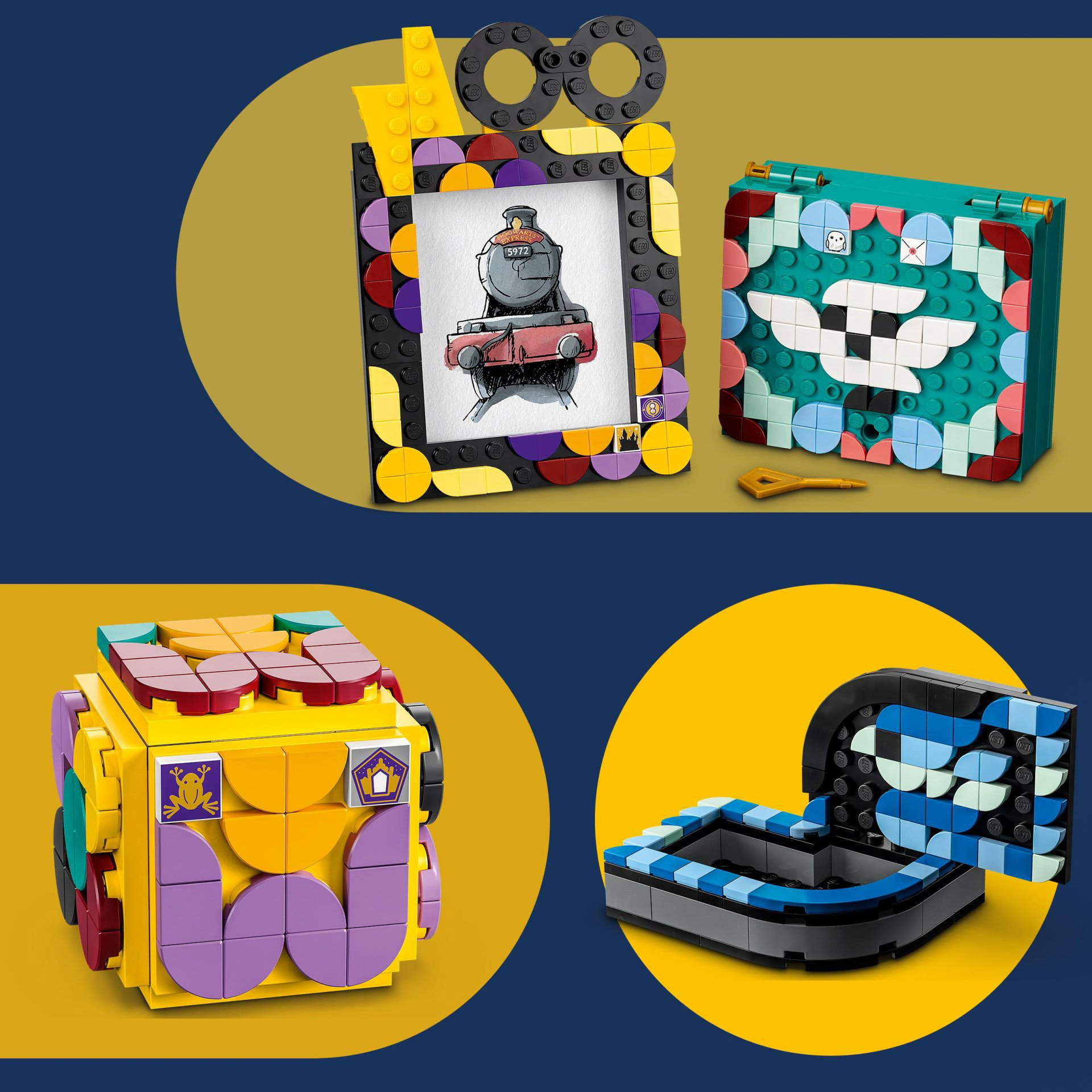 LEGO 41811 DOTS Kit da Scrivania di Hogwarts, Accessori Scrivania di Harry Potte 41811, , large