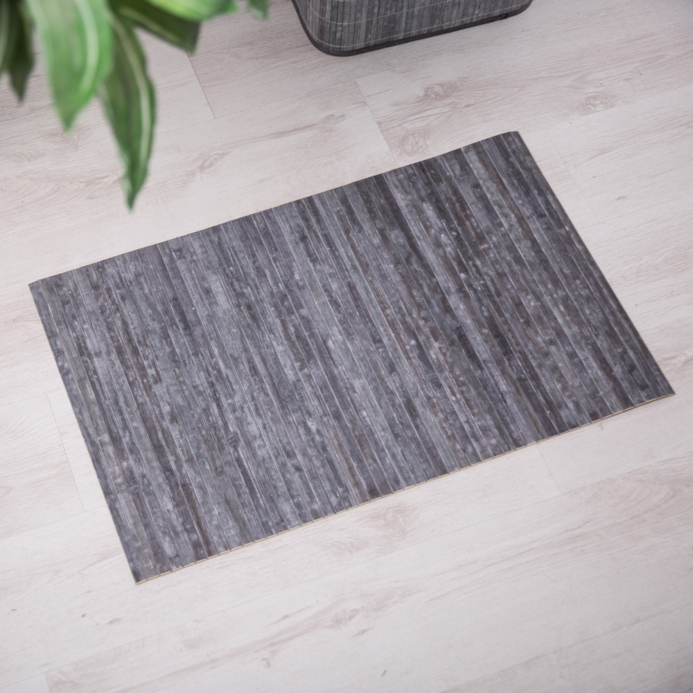 Tappeto antiscivolo in bambù 80 cm, , large