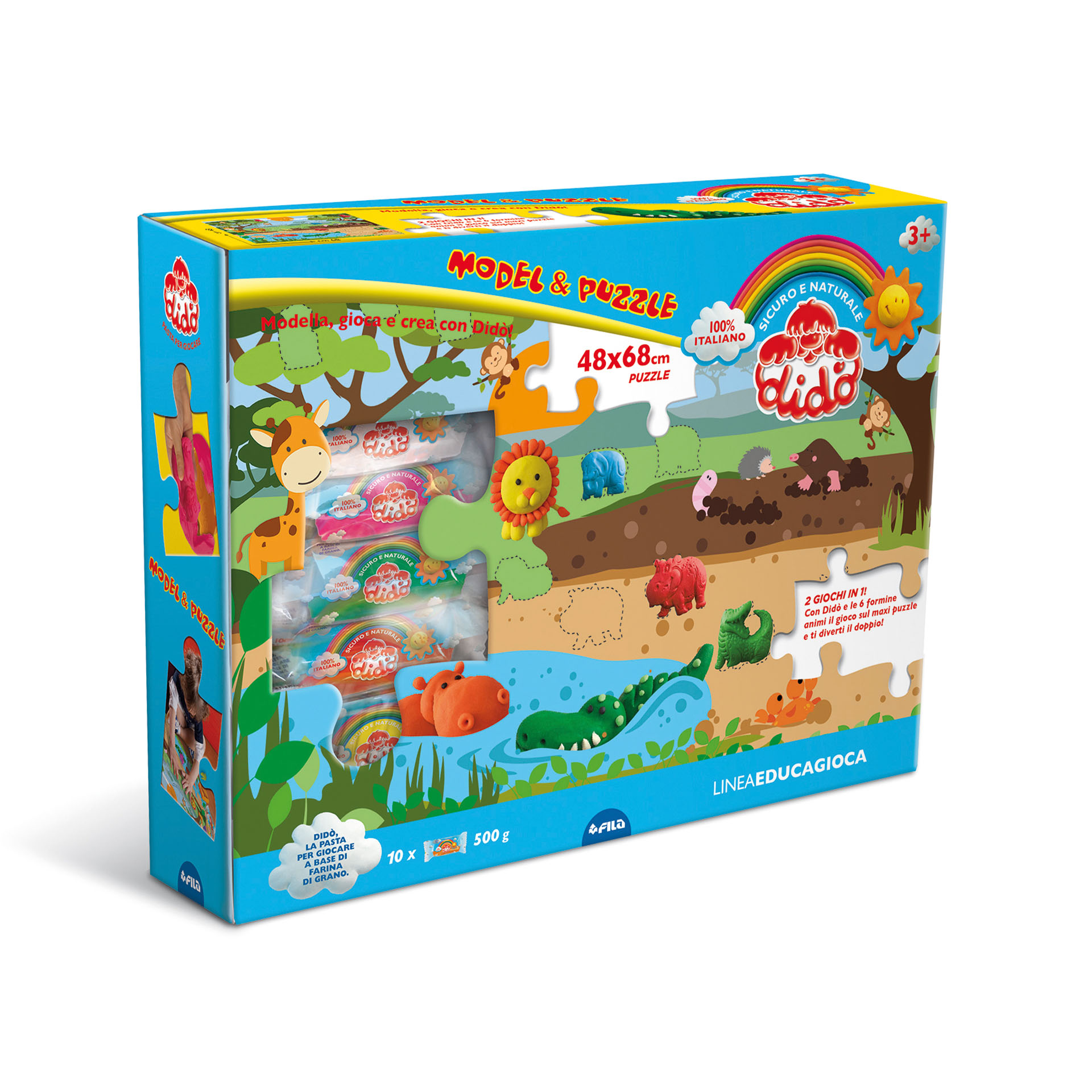 Didò Educagioca Model&Puzzle Savana, , large