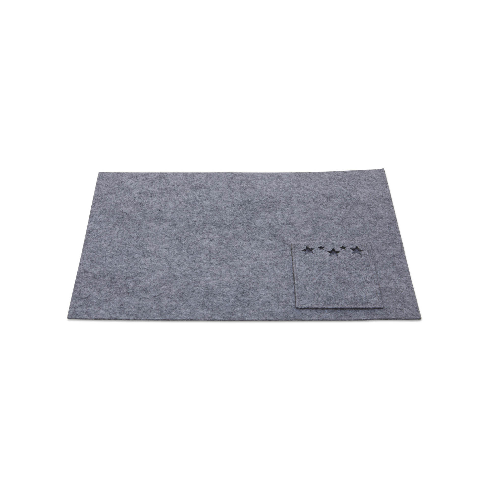 Tovaglietta americana in feltro con portaposate, , large