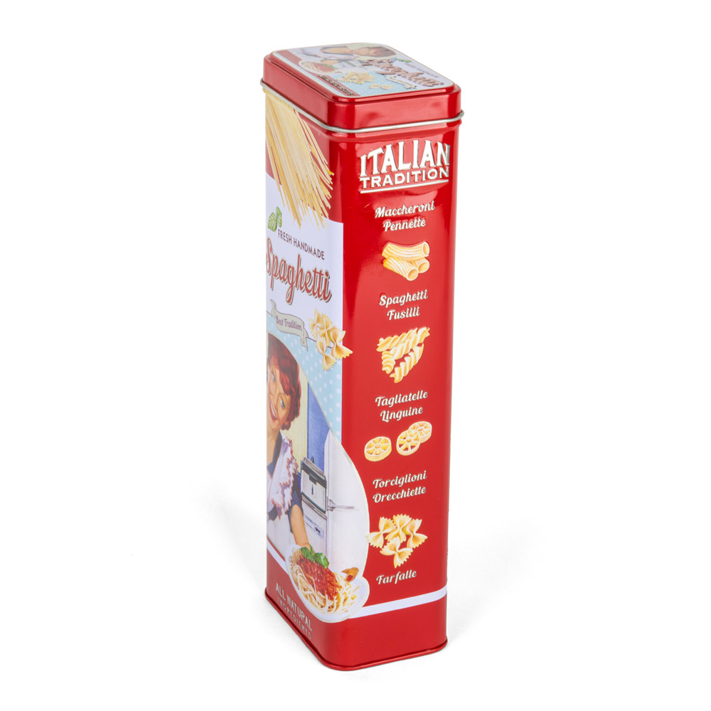Scatola in latta vintage per spaghetti, , large
