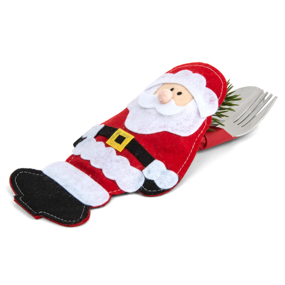 Portaposate Babbo Natale - Set Da 4 Pz, , large