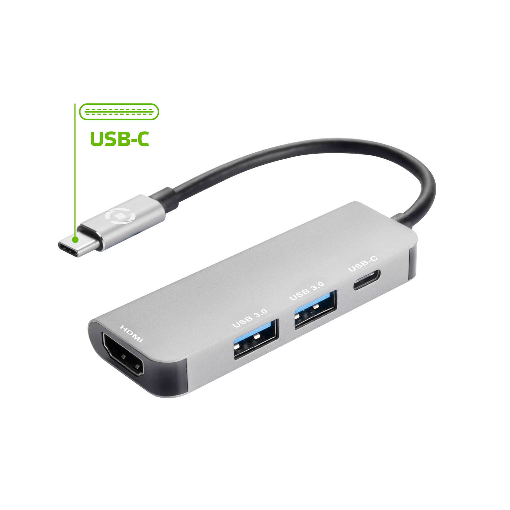 Adattatore multiporta USB-C ProHubPlus, Celly, , large