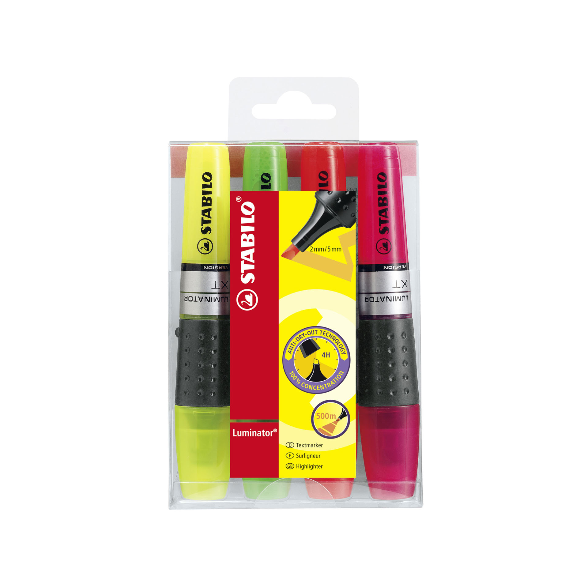 Evidenziatore - STABILO LUMINATOR - lunga durata e doppio tratto (2 + 5 mm), , large
