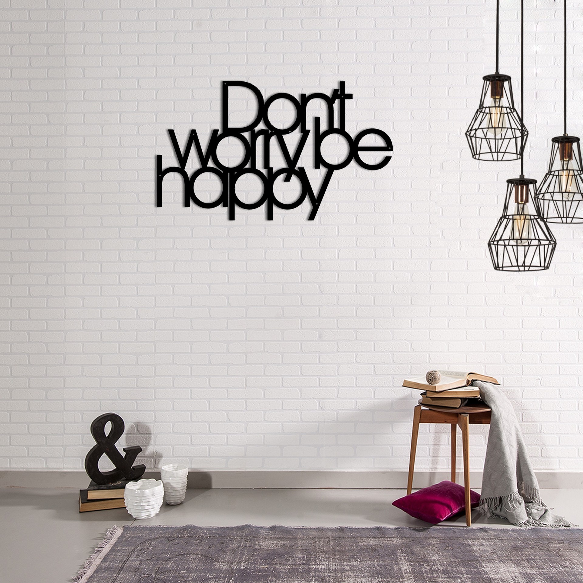 HOMEMANIA Decorazione da Parete Frasi, , large